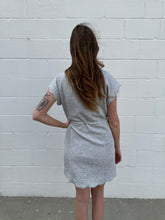 Load image into Gallery viewer, Scallop Hem Drawstring Luxe Knit Dress