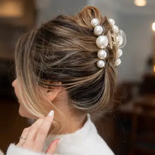 Load image into Gallery viewer, Dots Clip - Large Pearl White