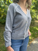 Load image into Gallery viewer, Stitch Detail Button Down Cardigan