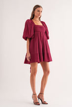 Load image into Gallery viewer, Courtney Puff Sleeve Mini Dress