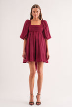 Load image into Gallery viewer, Courtney Puff Sleeve Mini Dress