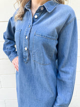 Load image into Gallery viewer, Lucie Denim Shirt Dress