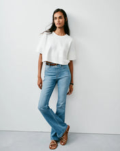 Load image into Gallery viewer, SPANX Kick Flare - Stonewashed Blue