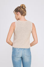 Load image into Gallery viewer, Shimmer Crochet Knit Tank
