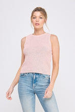 Load image into Gallery viewer, Shimmer Crochet Knit Tank