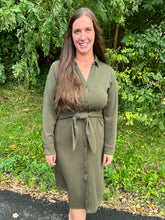 Load image into Gallery viewer, SPANX Tie-Waist Midi Dress