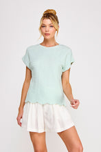 Load image into Gallery viewer, Fine Gauge Scallop Pattern Relaxed Knit Top