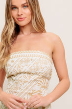 Load image into Gallery viewer, Ivory Strapless Midi Dress