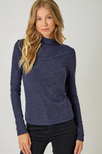 Load image into Gallery viewer, Midnight Knit Mock Neck Long Sleeve Top