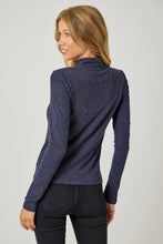 Load image into Gallery viewer, Midnight Knit Mock Neck Long Sleeve Top