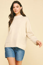 Load image into Gallery viewer, Soft Yarn Knit Sweater with Front Pockets