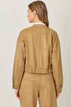 Load image into Gallery viewer, Suede Bomber Jacket