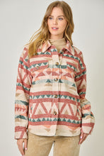 Load image into Gallery viewer, Aztec Print Shacket