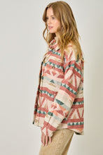 Load image into Gallery viewer, Aztec Print Shacket