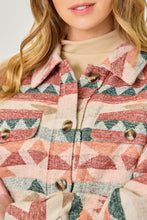 Load image into Gallery viewer, Aztec Print Shacket