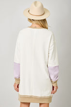Load image into Gallery viewer, Color Block Sweatshirt Dress
