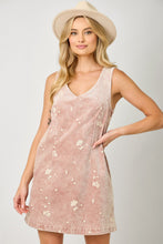 Load image into Gallery viewer, Embroidered Wash Shift Dress