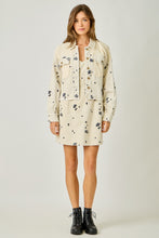 Load image into Gallery viewer, Washed Embroidery Mixed Jacket