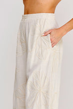 Load image into Gallery viewer, Floral Embroidered Soft Linen Cropped Pant
