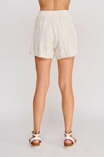 Load image into Gallery viewer, Floral Embroidered Soft Linen Shorts