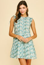 Load image into Gallery viewer, Seashell Print Tiered Mini Dress