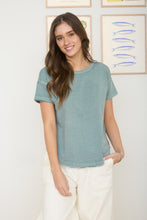 Load image into Gallery viewer, Round Neck Short Sleeve Knit Top