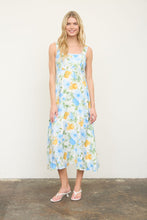 Load image into Gallery viewer, Floral & Fruit Patten Sleeveless Midi Dress