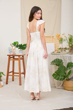 Load image into Gallery viewer, Floral Square Neck Bell Sleeve Midi Dress
