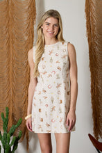 Load image into Gallery viewer, Western Print Sleeveless Denim Mini Dress
