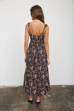 Load image into Gallery viewer, Embroidered Floral Sweetheart Midi Dress