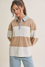 Load image into Gallery viewer, Heritage Weekend Mineral Washed Twill Rugby Top