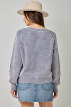 Load image into Gallery viewer, Washed Cable Sweater