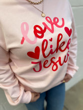 Load image into Gallery viewer, Love Like Jesus Valentines Day Mock Neck