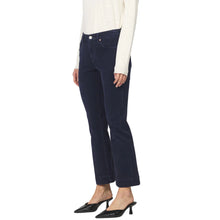 Load image into Gallery viewer, Jeanne High Rise Cropped Flare Jeans - Black Iris