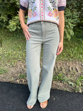Load image into Gallery viewer, KUT Maya High Rise Fab Ab Wide Leg - Sea Star Teal