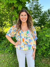 Load image into Gallery viewer, Patchwork Print Button Down Shirt