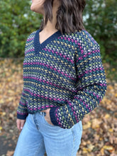 Load image into Gallery viewer, Multi Color Knit Crop Sweater