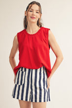 Load image into Gallery viewer, Smocking Edge Detail Tank Top