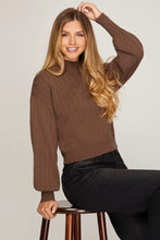 Load image into Gallery viewer, Long Sleeve Mock Neck Sweater