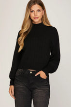 Load image into Gallery viewer, Long Sleeve Mock Neck Sweater