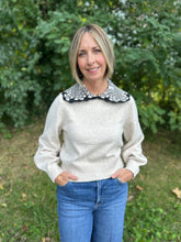 Load image into Gallery viewer, Collared Detailed Knit Top