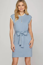 Load image into Gallery viewer, Sleeveless Drop Shoulder Sweater Dress