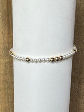 Load image into Gallery viewer, Worthy Pattern 3mm Bead Bracelet - Pearl