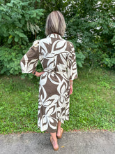 Load image into Gallery viewer, Two Tone Abstract Print Shirt Dress