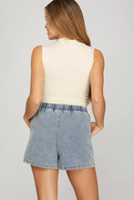 Load image into Gallery viewer, Washed Denim Shorts