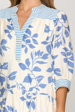 Load image into Gallery viewer, 3/4 Sleeve Woven Print Mini Dress