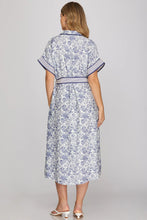 Load image into Gallery viewer, Drop Shoulder Woven Midi Dress