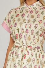 Load image into Gallery viewer, Collared Button Down Mini Dress