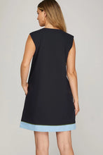 Load image into Gallery viewer, Sleeveless Embroidered Mini Dress