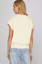 Load image into Gallery viewer, Sleeveless Drop Shoulder Round Neck Embroidered Top
